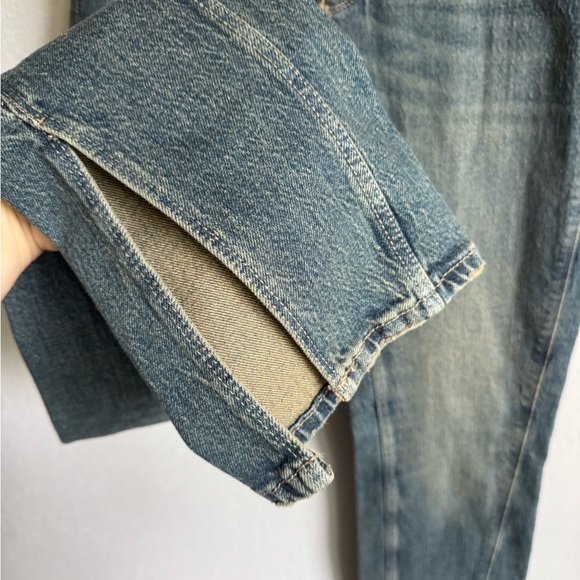 BDG Urban Outfitters Mid Wash Low Rise Fringe Skinny Jeans Womens 27 Y2K - Picture 2 of 7